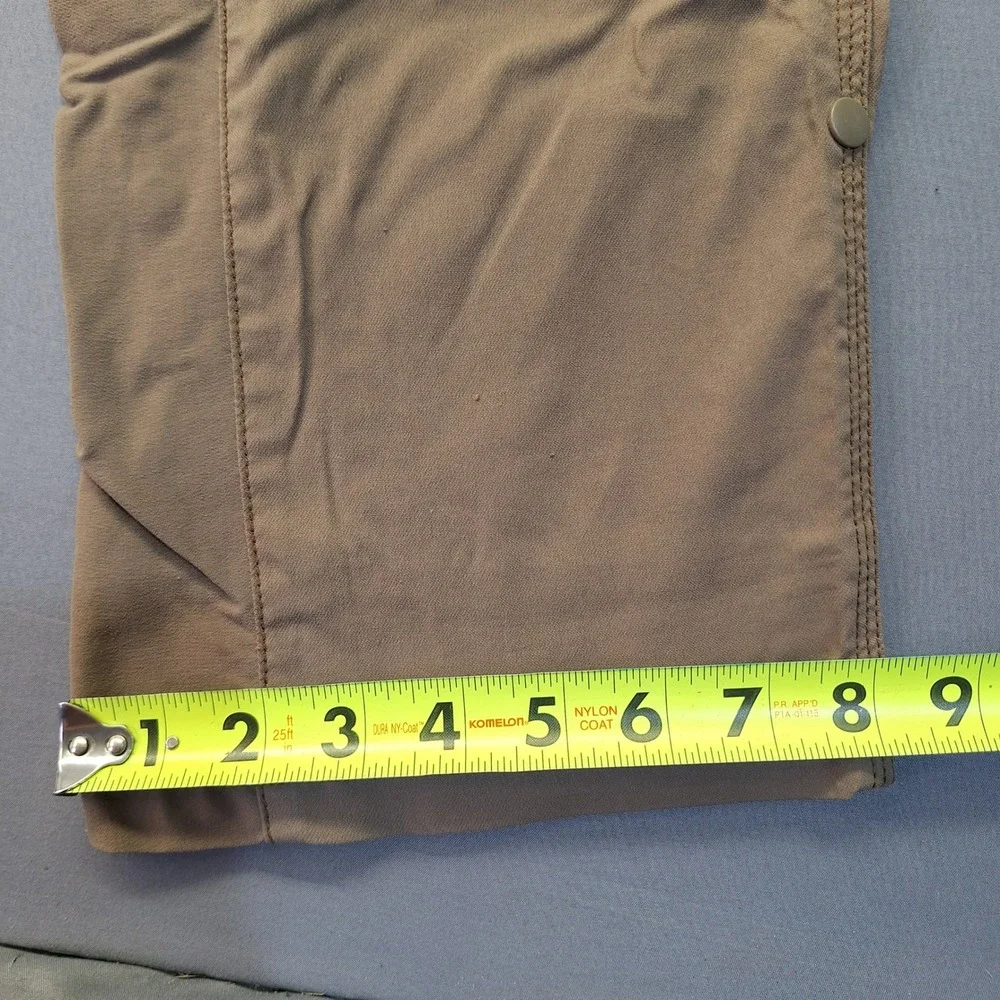 Prana Zion Mens Brown Stretch Nylon Hiking Climbing Pants 33x30 Camping Outdoor